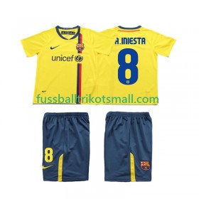 Fußballtrikots FC Barcelona A INIESTA 8 2008 2009 Retro Kinder Kurzarm Auswärts-trikot kaufen